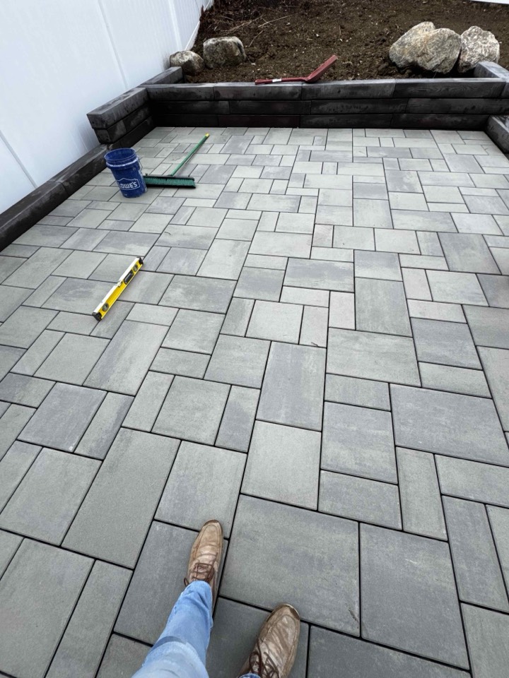 Interlocking paver patio installed by Foxpoint